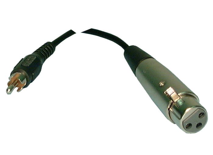 RCA/M-3 PIN XLR/F-6'