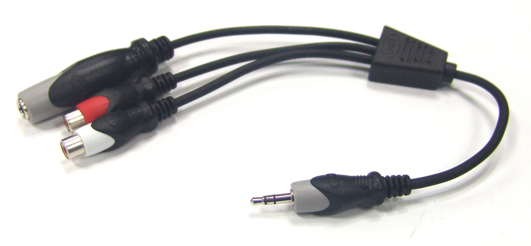 3.5mm Stereo/M-(2) RCA/F+1/4" Stereo/F