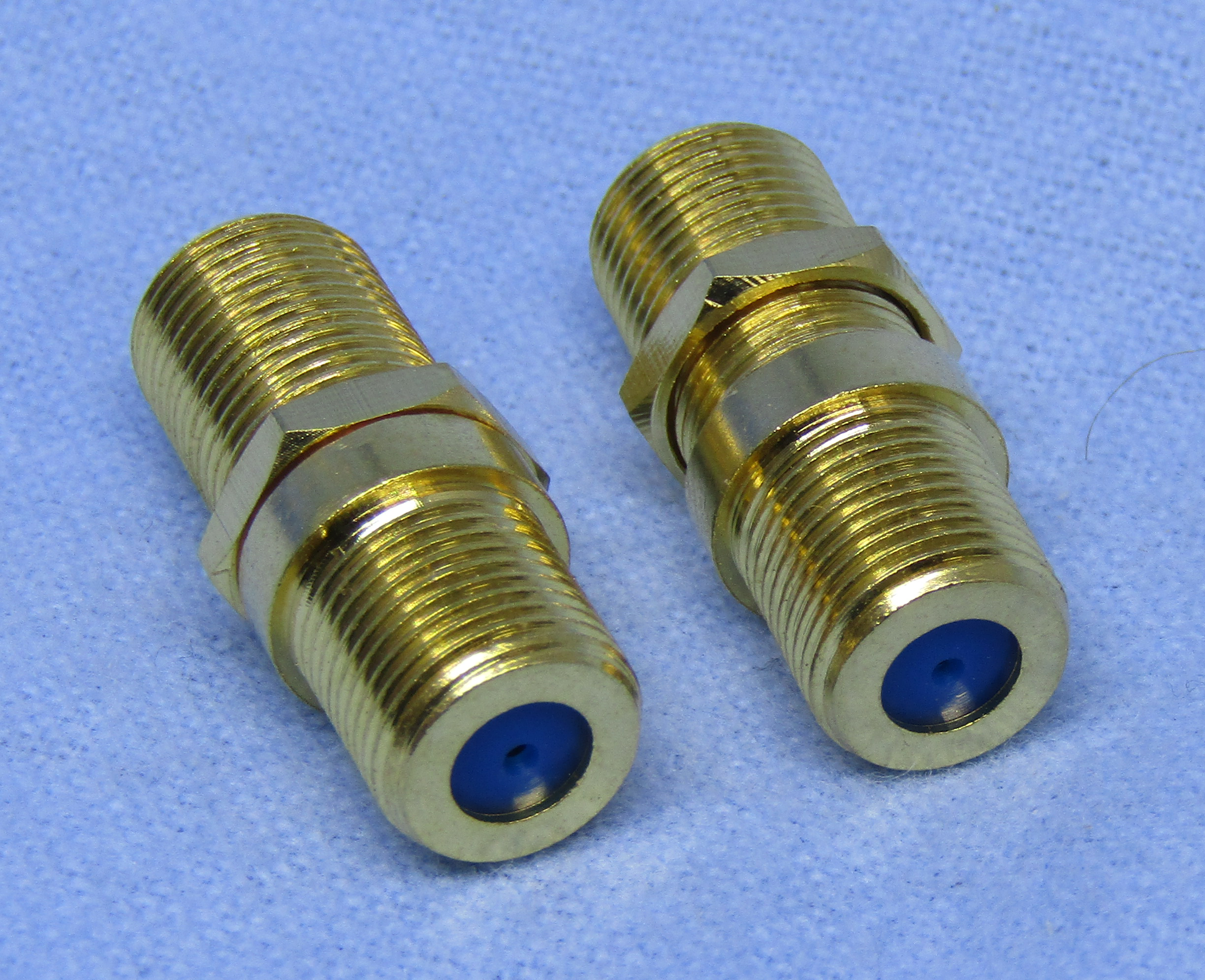 3 GHz Dual Female Coupler, Gold Plate