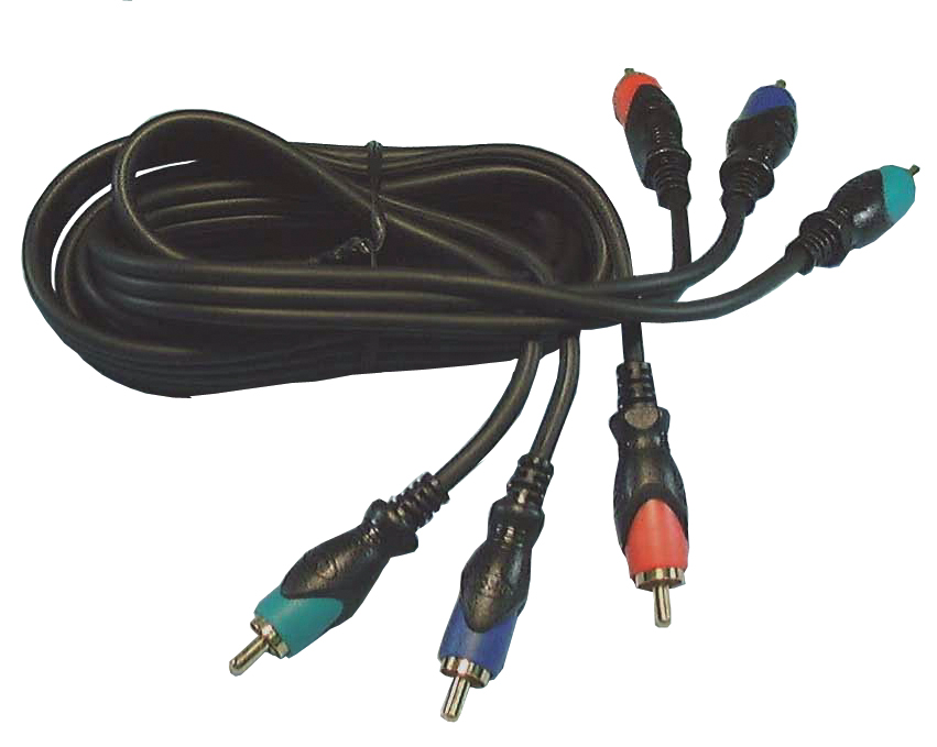 COMPONENT VIDEO CABLE-6'-3 RCA