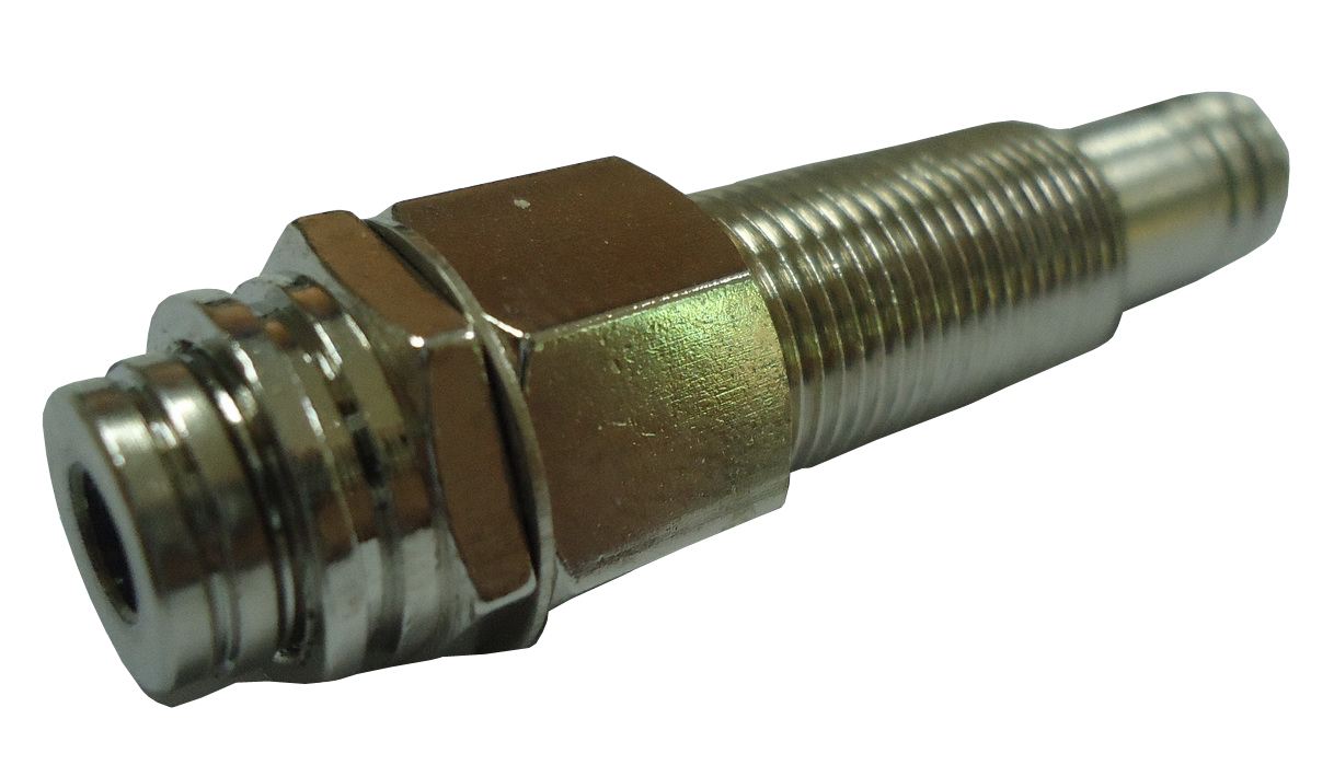 3.5mm 4 Cond Feed-Thru Jack/Nickel Plate