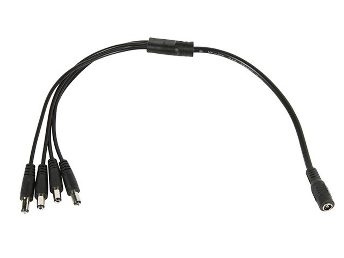 2.1mm DC JACK TO (4) 2.1mm DC PLUGS