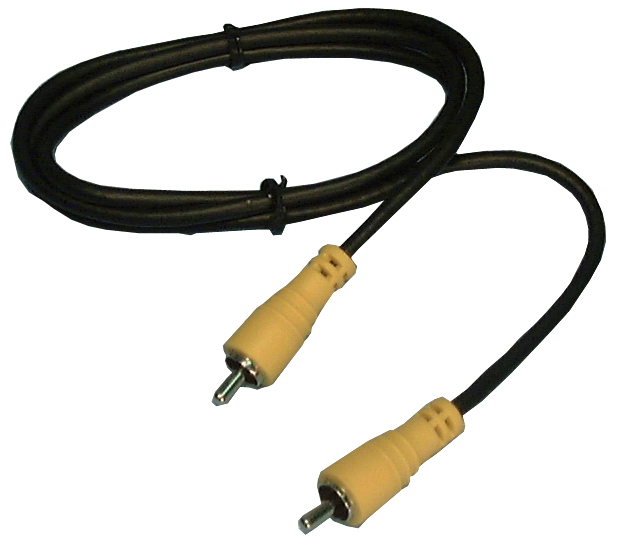 MINI COAX VIDEO CABLE/RCA M-M/6'-RoHS