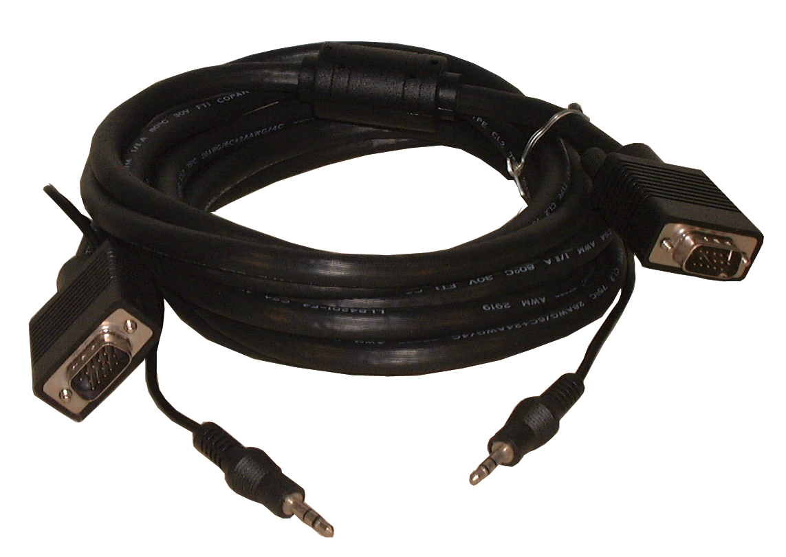 50 ft. Super VGA+Audio Male-Male Cable