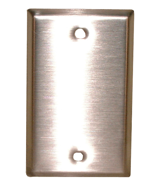 SS BLANK WALLPLATE