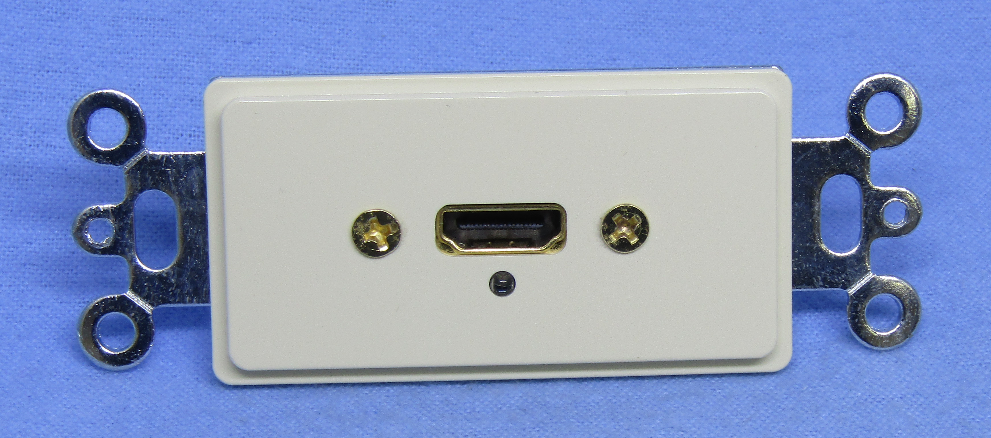 Designer Plate HDMI, Solderless - Almond