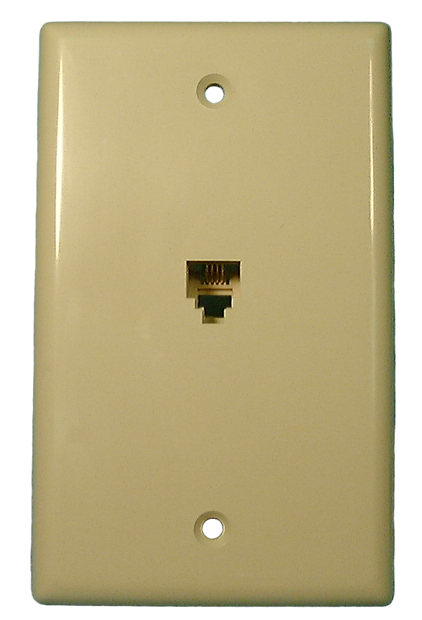 PHONE WALL PLATE-IVORY