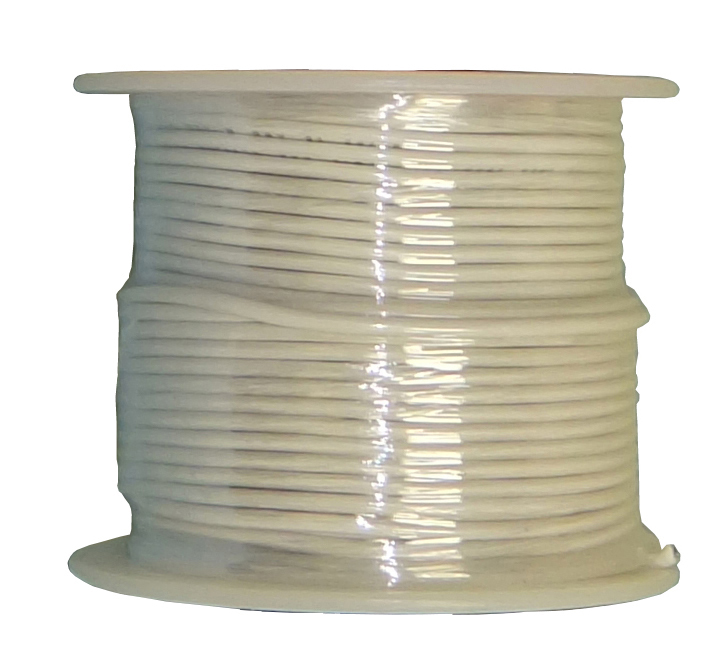 SOLID COPPER-18 AWG-100'-WHITE