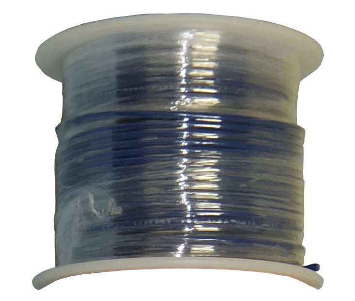 SOLID COPPER-24 AWG-100'-BLUE