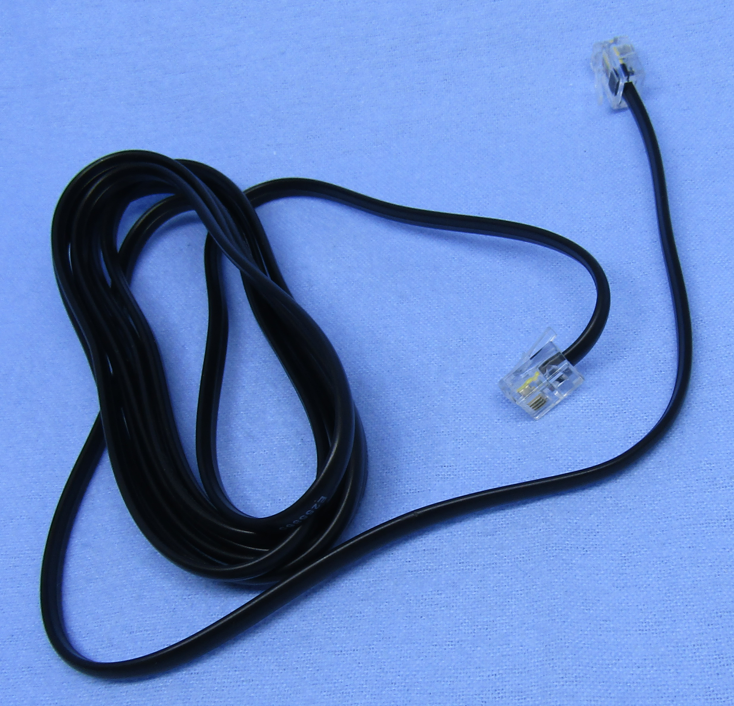 MOD PHONE CABLE-BLACK