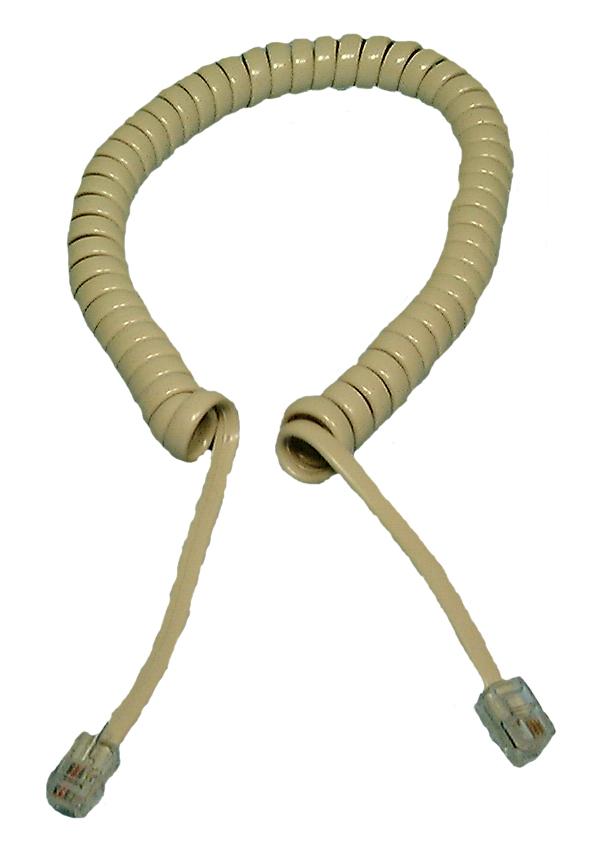 MOD PHONE CABLE-ALMOND