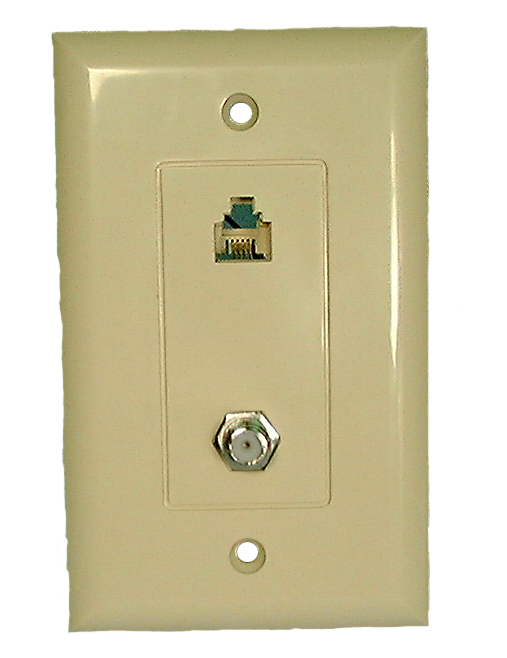 DUAL WALL PLATE-IVORY