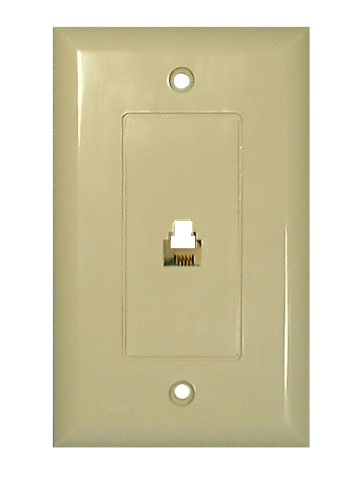 PHONE WALL PLATE-IVORY